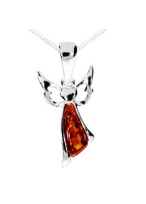 OSTSEE-SCHMUCK Damen Kette mit Anhänger "OSTSEE-SCHMUCK Kette mit Anhänger kleiner Engel", 40cm, Silber 925 (Sterlingsilber), L: 40cm, silber, Silber