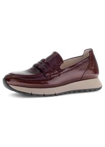 Gabor Damen Slipper "FLORENZ", Gr. 37, rot, Lackleder, glänzend, modisch, Schuhe, Plateau, Schlupfschuh, Komfortschuh in Bequemweite G (= weit)