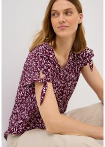 Cecil Damen Shirtbluse, rot, casual, Gr. XXL, bedruckt, Web, Obermaterial: 100% Viskose, Blusen, mit grafischem Muster