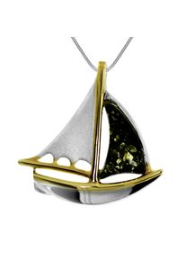OSTSEE-SCHMUCK Damen Kette mit Anhänger "OSTSEE-SCHMUCK Kette mit Anhänger Schiff", 42cm, Silber 925 (Sterlingsilber), L: 42cm, silber, Silber 925