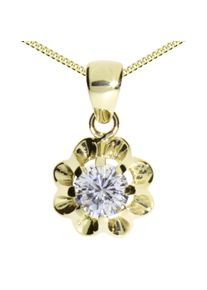 OSTSEE-SCHMUCK Damen Kette mit Anhänger "OSTSEE-SCHMUCK Kette mit Anhänger Pia 6 mm", 42cm, Gelbgold 333, L: 42cm, gold, Gelbgold 333, Halsketten