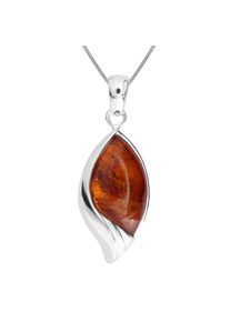 OSTSEE-SCHMUCK Damen Kette mit Anhänger "OSTSEE-SCHMUCK Kette mit Anhänger Lilla Kette mit Anhänger Lilla", 42cm, Silber 925 (Sterlingsilber), L: