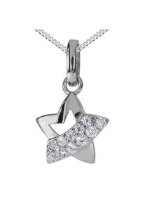 OSTSEE-SCHMUCK Damen Kette mit Anhänger "OSTSEE-SCHMUCK Kette mit Anhänger Stern Kette mit Anhänger Stern", 40cm, Silber 925 (Sterlingsilber), L: