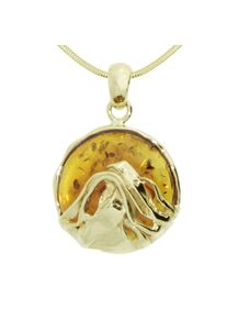 OSTSEE-SCHMUCK Damen Kette mit Anhänger "OSTSEE-SCHMUCK Kette mit Anhänger Anngret", 42cm, Gelbgold 333, L: 42cm, gold, Gelbgold 333, Halsketten
