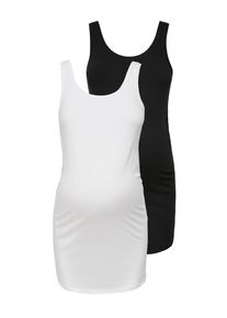 Only Maternity Damen Umstandstop "OLMLOVELY LONG TOP TT 2PCK JRS NOOS", schwarz, modisch, Gr. M, unifarben, Jersey, Obermaterial: 95% Baumwolle, 5%