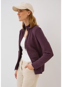 Cecil Damen Sweatjacke, rot, casual, Gr. L, unifarben, Sweatware, Obermaterial: 77% Baumwolle, 20% Polyester, 3% Elasthan, Sweatjacken, im