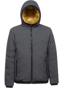 Geox Herren Wendejacke "SPHERICA", grau, casual, Gr. 54, unifarben, kontrastfarbene Details, Web, Obermaterial: 100% Polyester. Futter: 100%