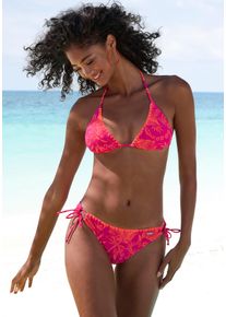Venice Beach Damen Triangel-Bikini "Kensi", bunt, Gr. 34, Xtra Life LYCRA, Bikini-Sets, mit kontrastfarbener Häkelkante