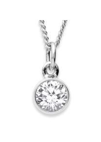 OSTSEE-SCHMUCK Damen Kette mit Anhänger "OSTSEE-SCHMUCK Kette mit Anhänger Classic 6 mm", 40cm, Silber 925 (Sterlingsilber), L: 40cm, silber, Silber
