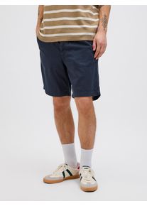 Jack & Jones JACK & JONES Herren Shorts "JPSTJAIDEN CAMPAIGN HYBRIDBONDISHORT MID", blau, Gr. XS, unifarben, Web, Obermaterial: 80% Baumwolle, 20% Leinen, Hosen