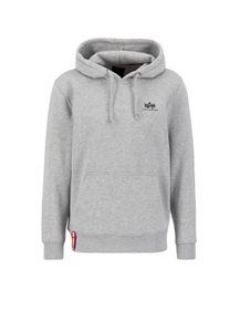 Herren Hoodie "Alpha Industries Men - Hoodies Basic Hoodie SL", grau, Gr. L, Alpha Industries, Obermaterial: 80% Baumwolle, 20% Polyester, Sweatshirts