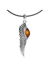 OSTSEE-SCHMUCK Damen Kette mit Anhänger "OSTSEE-SCHMUCK Kette mit Anhänger Engelsflügel", 42cm, Silber 925 (Sterlingsilber), L: 42cm, silber, Silber