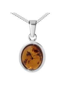 OSTSEE-SCHMUCK Damen Kette mit Anhänger "OSTSEE-SCHMUCK Kette mit Anhänger Classic 10 x 8 mm", 42cm, Silber 925 (Sterlingsilber), L: 42cm, silber,