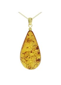 OSTSEE-SCHMUCK Damen Kette mit Anhänger "OSTSEE-SCHMUCK Kette mit Anhänger Tropfen ca. 42 mm lang", 42cm, Gelbgold 333, L: 42cm, gold, Gelbgold 333,