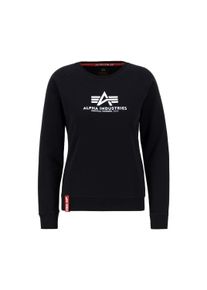 Damen Sweater "Alpha Industries Women - Sweatshirts New Basic Sweatshirt BL W", schwarz, Gr. S, Alpha Industries, Obermaterial: 80% Baumwolle, 20%