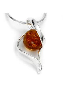 OSTSEE-SCHMUCK Damen Kette mit Anhänger "OSTSEE-SCHMUCK Kette mit Anhänger Gleiter-Isabella", 42cm, Silber 925 (Sterlingsilber), L: 42cm, silber,