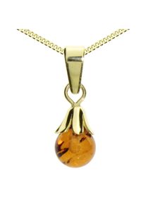 OSTSEE-SCHMUCK Damen Kette mit Anhänger "OSTSEE-SCHMUCK Kette mit Anhänger Glocke", 42cm, Gelbgold 333, L: 42cm, gold, Gelbgold 333, Halsketten