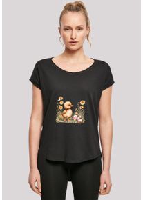F4NT4STIC Damen T-Shirt "Niedliche Enten Ostereier", schwarz, casual, Gr. S, Obermaterial: 100% Baumwolle, Shirts, Premium Qualität