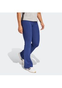 Damen Trainingstights "W SL SJ FLARLEG", blau, sportlich, Gr. S, adidas Sportswear, Obermaterial: 90% Baumwolle, 10% Elasthan, Hosen