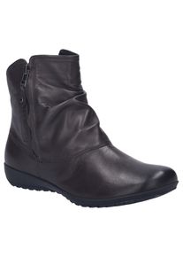 Josef Seibel Damen Stiefelette "Naly 24", Gr. 39, braun, Leder, casual, Schuhe, Reißverschluss Stiefel, Winterstiefelette mit zwei Reißverschlüssen