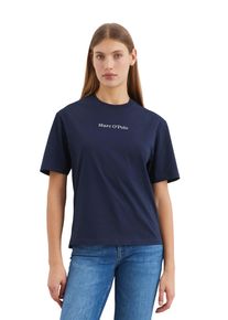 Marc O'Polo MARC O'POLO Damen T-Shirt "aus Organic Cotton"cloudless night, Basic, Gr. M, unifarben, Obermaterial: 100% Baumwolle, Shirts