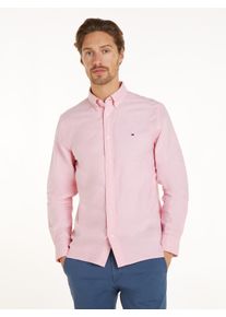 Tommy Hilfiger Herren Langarmhemd "SOLID HERITAGE OXFORD RF SHIRT", rosa, casual, Gr. XXL, Web, Obermaterial: 100% Baumwolle, Hemden