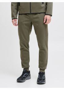 Jack & Jones JACK & JONES Herren Sweathose "JPSTWILL FUSION SWEAT PANTS NOOS", grün, modisch, Gr. XS, unifarben, Web, Obermaterial: 58% Polyester, 42% Baumwolle,