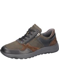 Waldläufer WALDLÄUFER Herren Schnürschuh "K-JOHN", Gr. 12, braun, Nappaleder, Nubukleder, Veloursleder, sportlich, Schuhe, Komfortschuh, Halbschuh, Sneaker in