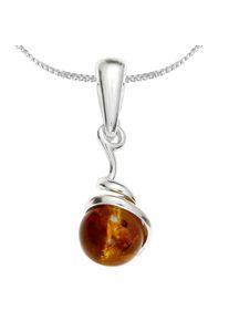 OSTSEE-SCHMUCK Damen Kette mit Anhänger "OSTSEE-SCHMUCK Kette mit Anhänger Kugel 8 mm", 42cm, Silber 925 (Sterlingsilber), L: 42cm, silber, Silber