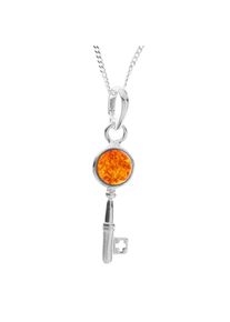 OSTSEE-SCHMUCK Damen Kette mit Anhänger "OSTSEE-SCHMUCK Kette mit Anhänger Schlüssel", 42cm, Silber 925 (Sterlingsilber), L: 42cm, silber, Silber 925