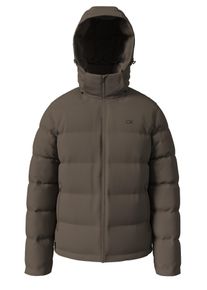 Herren Steppmantel "LS NYLN ZP OFF HD DW", braun, casual, Gr. XL, Calvin Klein Jeans, unifarben, Web, Obermaterial: 100% Polyamid, Mäntel, Mit