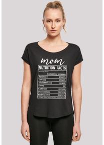 F4NT4STIC Damen T-Shirt "Muttertag Mama Nährwerte Lustig weiss", schwarz, casual, Gr. S, Obermaterial: 100% Baumwolle, Shirts, Premium Qualität