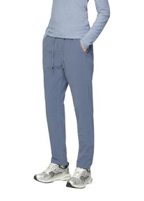 QS Damen Jogginghose, blau, casual, Gr. 38, unifarben, Cord, Obermaterial: 100% Baumwolle, Hosen, mit Taschen