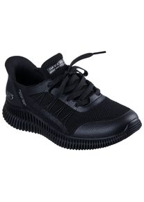 Skechers Damen Sneaker "BOBS GEO LITE", Gr. 39, schwarz, Textil, unifarben, sportlich, Schuhe, Praxischuh, Freizeitschuh, Komfortschuh mit Slip-ins