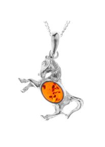 OSTSEE-SCHMUCK Damen Kette mit Anhänger "OSTSEE-SCHMUCK Kette mit Anhänger Pferd Kette mit Anhänger Pferd", 42cm, Silber 925 (Sterlingsilber), L: