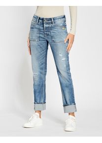 Gang Damen Boyfriend-Jeans "94NICA WORKER", blau, casual, Gr. 26, Denim/Jeans, Obermaterial: 90% Baumwolle, 8% Polyester, 2% Elasthan, Jeans, cooler,