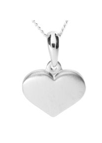 OSTSEE-SCHMUCK Damen Kette mit Anhänger "OSTSEE-SCHMUCK Kette mit Anhänger Herz 15 mm", 42cm, Silber 925 (Sterlingsilber), L: 42cm, silber, Silber
