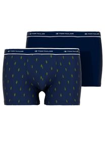 Tom Tailor Herren Boxershorts "Kentucky", Gr. 5, blau, Single Jersey, Obermaterial: 95% Baumwolle, 5% Elasthan, unifarben, Unterhosen, mit