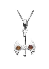 OSTSEE-SCHMUCK Damen Kette mit Anhänger "OSTSEE-SCHMUCK Kette mit Anhänger Doppelaxt", 45cm, Silber 925 (Sterlingsilber), L: 42cm, silber, Silber 925
