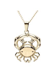 OSTSEE-SCHMUCK Damen Kette mit Anhänger "OSTSEE-SCHMUCK Kette mit Anhänger Tierkreiszeichen Krebs", 42cm, Gelbgold 333, L: 42cm, gold, Gelbgold 333,