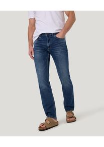 Herren Straight-Jeans "Rando Dicke Nähte"blau used mustache, casual, Gr. 31, Pioneer Authentic Jeans, Denim/Jeans, Obermaterial: 99% Baumwolle, 1%
