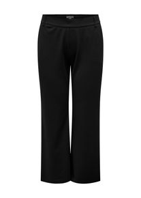 Only CARMAKOMA Damen Anzughose "CARGOLDTRASH LIFE MW STRAIGHT PANT NOOS", schwarz, modisch, Gr. 46, unifarben, Web, Obermaterial: 63% Viskose, 32%