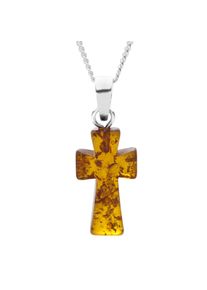 OSTSEE-SCHMUCK Damen Kette mit Anhänger "OSTSEE-SCHMUCK Kette mit Anhänger Kreuz 28 x 16 mm", 40cm, Silber 925 (Sterlingsilber), L: 40cm, silber,