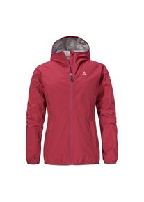 Schöffel SCHÖFFEL Damen Regenjacke "Jacket Style Migandi WMS", rot, sportlich, Gr. 44, unifarben, Taft, Obermaterial: 100% Polyester, Jacken, Wasserdicht und