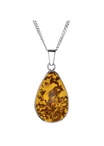 OSTSEE-SCHMUCK Damen Kette mit Anhänger "OSTSEE-SCHMUCK Kette mit Anhänger Classic Tropfen 21 x 14 mm", 42cm, Silber 925 (Sterlingsilber), L: 42cm,