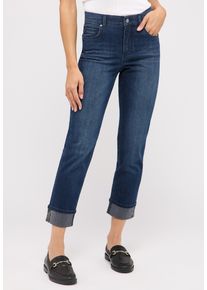 Angels Damen 7/8-Jeans "CICI CROP GLAM", blau, casual, Gr. 46, Denim/Jeans, Obermaterial: 92% Baumwolle, 6% Polyester, 2% Elasthan, Jeans, mit