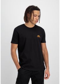 Herren T-Shirt "Alpha Industries Men - T-Shirts Basic T-Shirt SL", orange, Gr. XXL, Alpha Industries, Obermaterial: 100% Baumwolle, Shirts