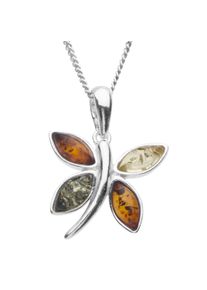 OSTSEE-SCHMUCK Damen Kette mit Anhänger "OSTSEE-SCHMUCK Kette mit Anhänger Schmetterling", 42cm, Silber 925 (Sterlingsilber), L: 42cm, silber, Silber