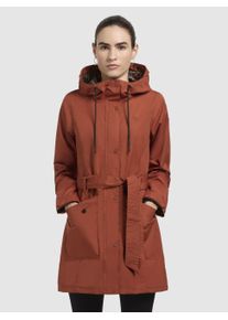 Khujo Damen Kurzmantel "MOSTI", rot, casual, Gr. L, unifarben, Web, 100% Polyester, Mäntel