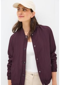 Cecil Damen Blouson, rot, casual, Gr. M, unifarben, Web, Obermaterial: 72% Viskose, 28% Polyamid. Futter: 100% Polyester, Jacken, mit Stehkragen und